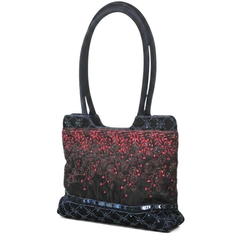 Vintage Ermo Colorful Hand Beaded Sequin Rare Boho Collectible Sachel Handbag